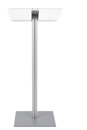 Floor Standing Speaking Podium - Silver