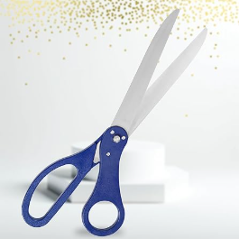 25 Inch Blue Giant Scissors for Ribbon Cutting