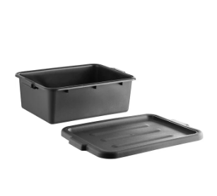 Bus Tub with cover-Black