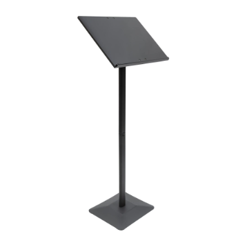 Floor Standing Speaking Podium - Black